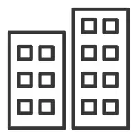 Icon representing hospitality and short-term rental services
